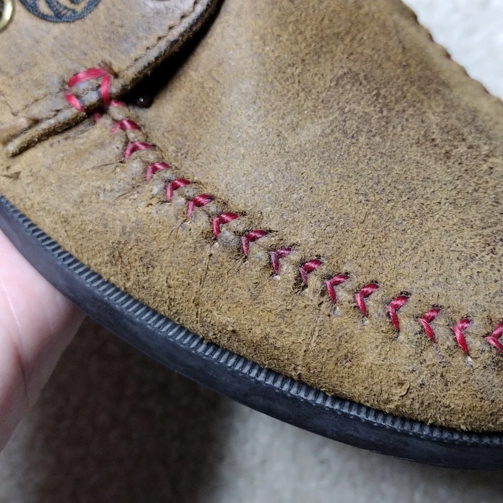 Allen Edmonds men's brown suede Sandlot NY Mets loafers. Size 8